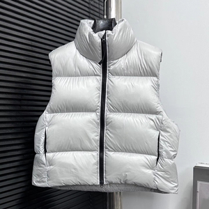 Gilet coupe-vent décontracté de haute qualité pour hommes, gilet en duvet de canard blanc moelleux, veste bouffante sans manches - Product Image 1