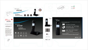 Telefono Cordless Espandibile D230 <span class=keywords><strong>DECT</strong></span> Digitale, <span class=keywords><strong>Telefoni</strong></span> Cordless Philips Espandibili - Product Image 5