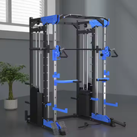 Entrenador cruzado multifuncional Power Cage Gym Fitness Squat Rack y Pull-up Smith Rack para culturismo y ejercicio