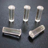 Columna de guía de luz LED SMD redonda de cabeza de 2,5mm, placa de montaje único transparente, tubo de luz de guía Led transparente