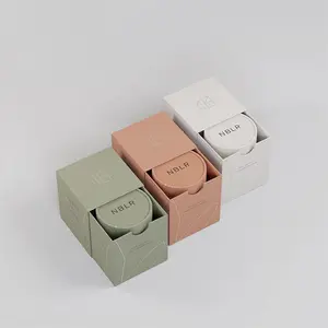 Özel Logo 2 adet karton sert mum hediye paketi seti küçük tüp kutusu mum kağıt tüp ambalaj mumlar