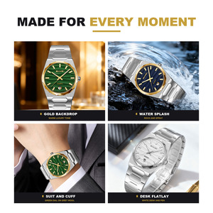 Nuevo Modelo de Reloj de Lujo con Logotipo Personalizado, Reloj de Cuarzo para Hombre, Acero Inoxidable de Alta Calidad, Resistente al Agua, Venta al por Mayor Transfronteriza - Product Image 5