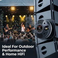 Tweeter à compression en titane de 3 pouces 300W avec cornet, haut-parleur audio professionnel de 2 pouces pour système de sonorisation, scène et équipement DJ