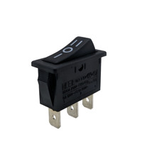 Interrupteur à bascule lumineux multicouleurs 16(4)A 250vac T125/55 1E4, bouton ON/OFF