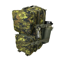 Tissu de camouflage CADPAT, forêt numérique et suppression IR, 65/35 NyCo Ripstop, DWR 5000 mm pour équipement tactique et vêtements de plein air