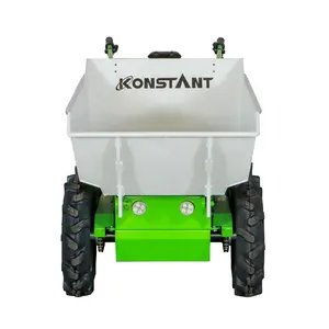 EMC Easy Turning, Dumper listrik, mudah memutar CE, kompak 300kg 4x4, truk sampah listrik Mini