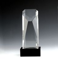 Trofeo de cristal al por mayor, trofeo de cristal personalizado con forma de estrella, trofeo de cristal