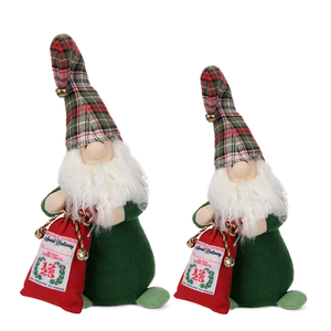 โรงงานผลิตและจำหน่ายโดยตรง ตุ๊กตาเอลฟ์คริสต์มาสสีเขียวทหารสไตล์โมเดิร์น ของตกแต่งคริสต์มาส - Product Image 1