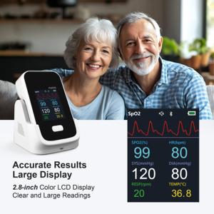 BERRY PM6100 Elektrische slimme automatische draagbare monitor voor vitale functies voor thuiszorg, ziekenhuisgebruik, multiparameter, draagbaar, Bluetooth - Product Image 4