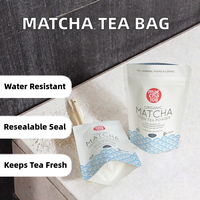 Pochette refermable personnalisée gaufrée pour poudre de thé vert Matcha, qualité alimentaire, étanche et anti-humidité