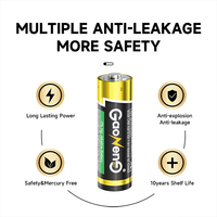 Piles alcalines ultra LR6 AA non rechargeables 1,5 V pour télécommandes, outils électriques, jouets et appareils ménagers - Utilisation polyvalente
