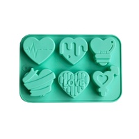 Engel Liebe Herz geformte Silikon Schokoladen form Kuchen Backwerk zeuge Handgemachte Seife Kerzen form Valentinstag dekorative Geschenk