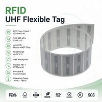 Etiquetas Flexibles de Código de Barras UHF RFID de Clase 1 Gen 2 EPC Personalizadas y Duraderas, Etiquetas de PET/PP ISO18000-6C