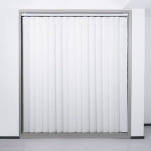 <span class=keywords><strong>Tende</strong></span> Veneziane Verticali in Tessuto Bianco, Protezione Solare Manuale, <span class=keywords><strong>Tende</strong></span> Trasparenti per Ufficio - Product Image 2