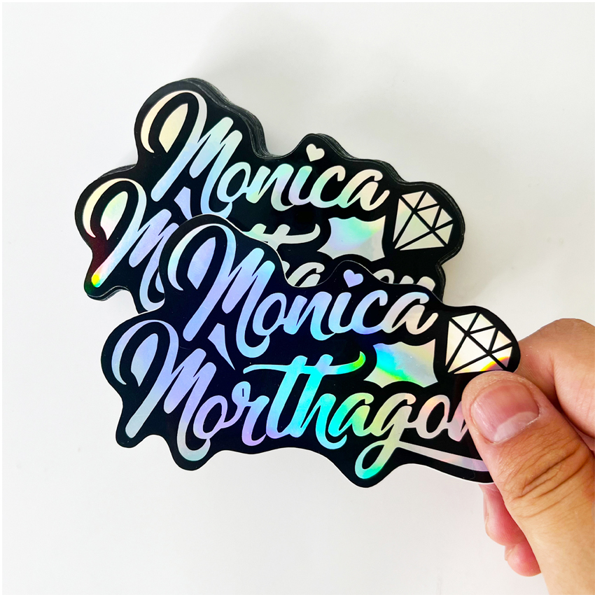 Autocollant holographique