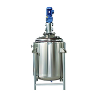 Cuve de fermentation et de réaction en acier inoxydable de 600 litres, chauffée à la vapeur et refroidie à l'eau, pour jus et produits chimiques