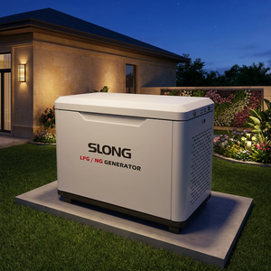 Groupe électrogène de secours SLONG BRAND ultra-silencieux 8 kW à démarrage automatique GPL/Gaz Naturel : Efficacité et fiabilité du monocylindre - Product Image 3