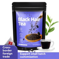 Té de Hierbas para el Cuidado del Cabello Negro de Alta Calidad al por Mayor, OEM/ODM, 100% Hierbas Naturales, Té en Bolsitas de Alta Calidad, 20 Bolsitas/Caja, Alimento Saludable