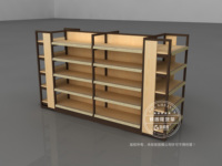 Étagère de présentation en bois pour librairie, meuble de magasin de papeterie, design de vitrine, vente en gros