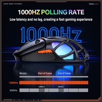 Souris de jeu en gros ONIKUMA DM02, légère et perforée, sans fil 2.4G, tri-mode, 12800 DPI, RGB, ergonomique