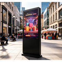 Affichage publicitaire extérieur LCD anti-âge résistant aux UV de 43, 55 et 65 pouces, fonctionnement stable toute saison, affichage publicitaire extérieur commercial