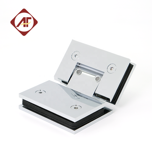 Anfu hiện đại 135 độ che giấu nội thất kính xoay cửa bản lề 10mm satin kết thúc phần cứng cửa sổ bằng đồng với vòi hoa sen mùa xuân - Product Image 6