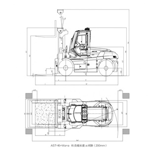 Electric Ride-On Forklift CPD140 14 Ton Heavy Duty Battery Forklift with 600mm Load Center for Industrial & Warehouse Use - Product Image 2