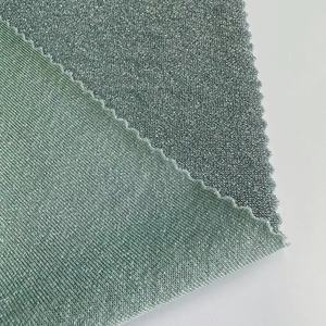 Thời trang Nylon Spandex <span class=keywords><strong>lurex</strong></span> sườn vải 200gsm may Knit sáng bóng căng kim loại vải bikini cho đồ bơi - Product Image 5