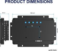 Écran tactile capacitif industriel Bosunre IP65 de 7 pouces à cadre ouvert, 10 points de contact, moniteur LCD PCAP 1024x600, boîtier métallique, contrôle HMI