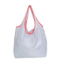 Matériau recyclé écologique personnalisé 210T Polyester grand sac fourre-tout pliable extensible et réutilisable Logo personnalisé pour