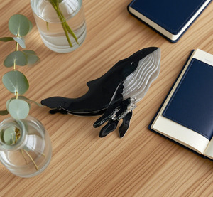 Fermagli per capelli da donna in acetato alla moda, graziosi design a forma di balena, uccello, delfino, accessori per capelli personalizzati e galvanizzati, durevoli - Product Image 4