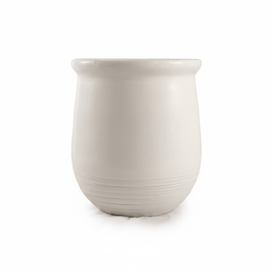 Pot de fleurs en céramique personnalisé de luxe, fait main, bord doré, respirant, décoration haut de gamme - Product Image 1