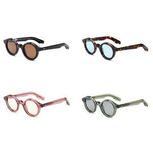 แว่นกันแดดอะซิเตทแบบสั่งทำ รุ่นใหม่มาแรงปี 2026 แว่นกันแดดวินเทจทรงเต็มกรอบ แว่นตาผู้ชายทรงกลม - Product Image 3