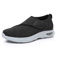 Chaussures de sport décontractées pour hommes, légères, tendance, couleur unie, avec fermetures auto-agrippantes, respirantes et souples