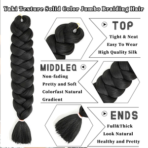 Vente en gros de tresses synthétiques Jumbo de 24 pouces, teintes en plusieurs couleurs, 165g, pré-étirées, à trame unique, pour tressage, beauté et soins personnels - Product Image 6