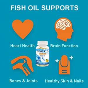 Fabricant de capsules molles d'huile de poisson Halal 1250mg Naturel Omega 3 36/24 Supplément de vitamines à enrobage entérique - Product Image 4