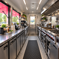 Conteneur d'expédition en acier préfabriqué personnalisé 20 pieds 40 pieds, restaurants modulaires, cafés