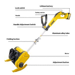Balayeuse à <span class=keywords><strong>neige</strong></span> industrielle de petite taille universelle, à pousser à la main, pliable, portable, batterie au lithium, moteur sans balais, 21V, garantie 1 an - Product Image 2