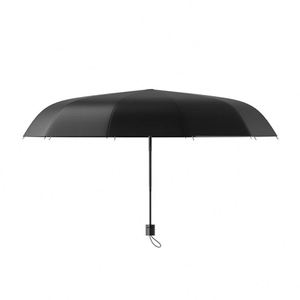 Custom Modern Pongee Large 3 Fold Travel Umbrella Logo Printing UV Protection 10 Ribs Manual <b>Folding</b> 120Cm Open Diameter - Product Image 2