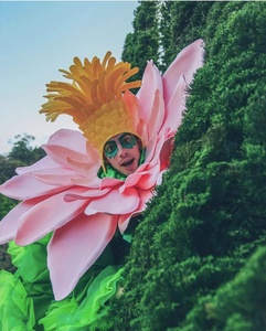 Performance Unisex per adulti vestito spettacolo di danza con trampoli floreale costumi di scena per festa ed eventi di intrattenimento - Product Image 3