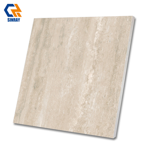 Carrelage de sol intérieur en porcelaine brillante 600x600mm 9mm, imitation pierre, antidérapant, pour hôtel moderne haut de gamme, salle de bain, villa - Product Image 5