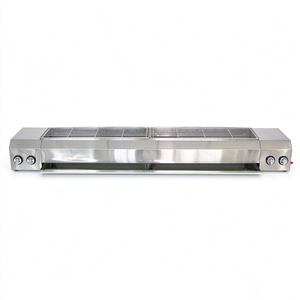 Parrilla de Gas Comercial Moderna de Acero Inoxidable con Quemador Infrarrojo de Cerámica y Dispositivo de Seguridad para Llamas, para Restaurantes y Tiendas de Comida JPX-R180 - Product Image 1