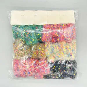 2023 NEW Sale Of 36pcs Per Bag With Card Dot Pattern Circles Hair Tie High Elastic Colorful Hair Rope For Girls