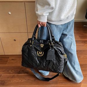 Retro Style PU Luggage Travel Bags Large Capacity <b>Clothes</b> <b>Storage</b> Tote Bag Unisex Custom Logo - Product Image 5