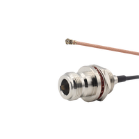 Câble RF fiable avec connecteur N femelle, conducteur en cuivre massif RG178, 10 mm, personnalisable, impédance 50 ohms, fréquence 0-6 GHz