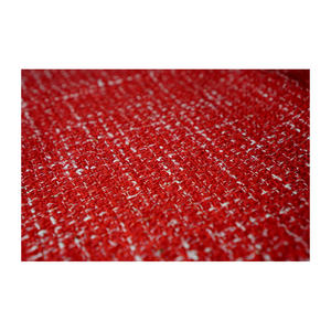 Tela Tweed de Primera Calidad Hecha en Corea, con Cinta Roja y Blanca, Textura de Nudo Retorcido, OEM y ODM, Textil Tejido Personalizado - Product Image 2