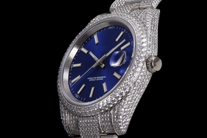 Montre mécanique en cristal de luxe de qualité supérieure 41mm TW usine 904l acier inoxydable 2824 mouvement ciel étoilé montre en diamant de glace - Product Image 3