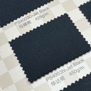 Tessuto per Abiti da Uomo di Alta Qualità in Poliestere 50% Lana, Tessuto Twill Pettinato Effetto <span class=keywords><strong>Cashmere</strong></span> per Blazer e Pantaloni - Product Image 4