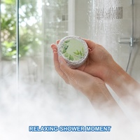 Tablette de douche artisanale à l'eucalyptus, apaisante et relaxante, coffret cadeau spa pour la douche, OEM ODM 30g