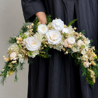 Couronne de fleurs décorative violette, nouvelle collection, pour la décoration intérieure et les portes d'entrée, avec des hortensias